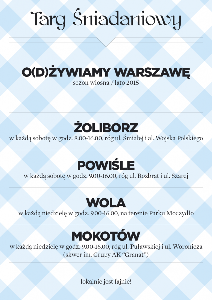 all - Sezon wiosna/lato 2015 w Warszawie